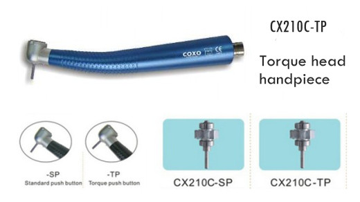 CX207C1-TP High Speed Colorful Push Button Torque head Handpiece